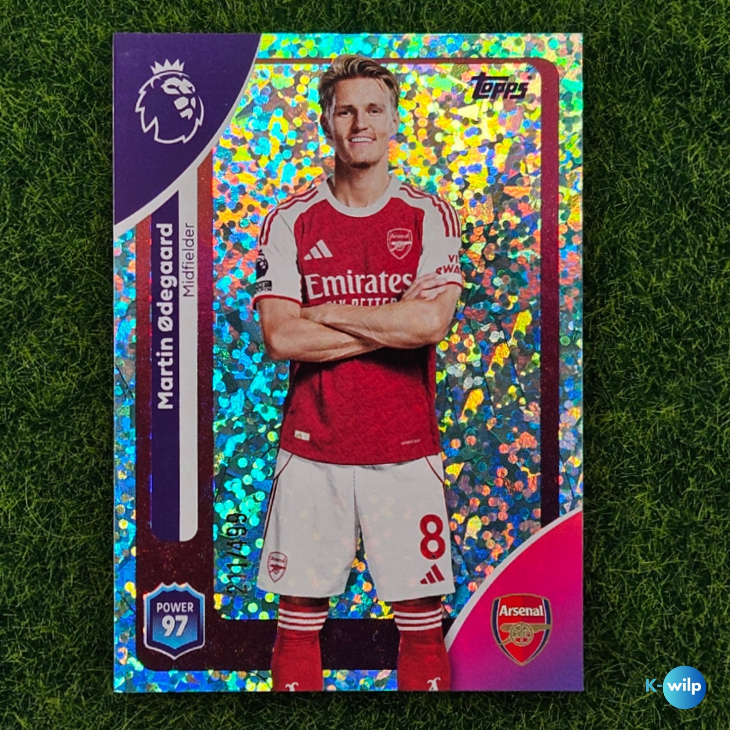 Martin Ødegaard Numbered 211/499 Arsenal Topps 2025/2026 Premier League Card Number #10 Football Card