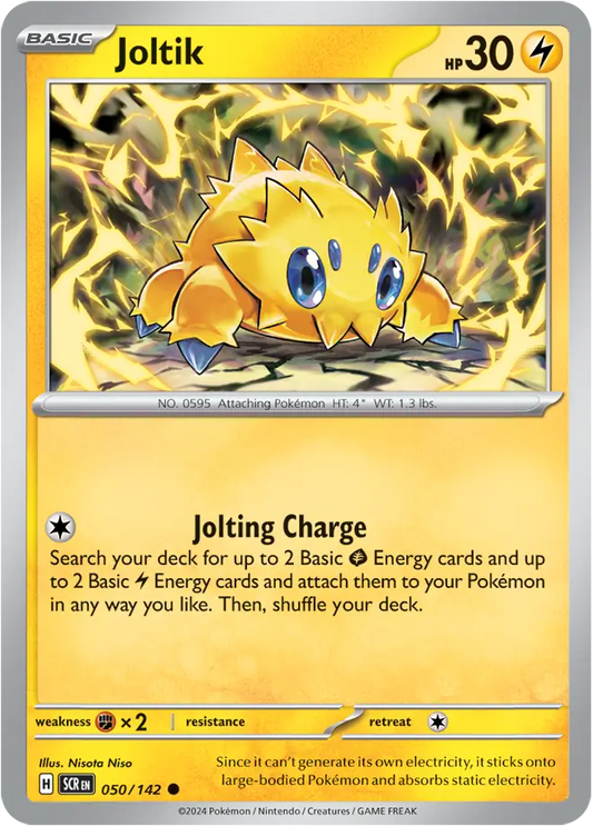 050/142 Joltik Stellar Crown Pokémon Card
