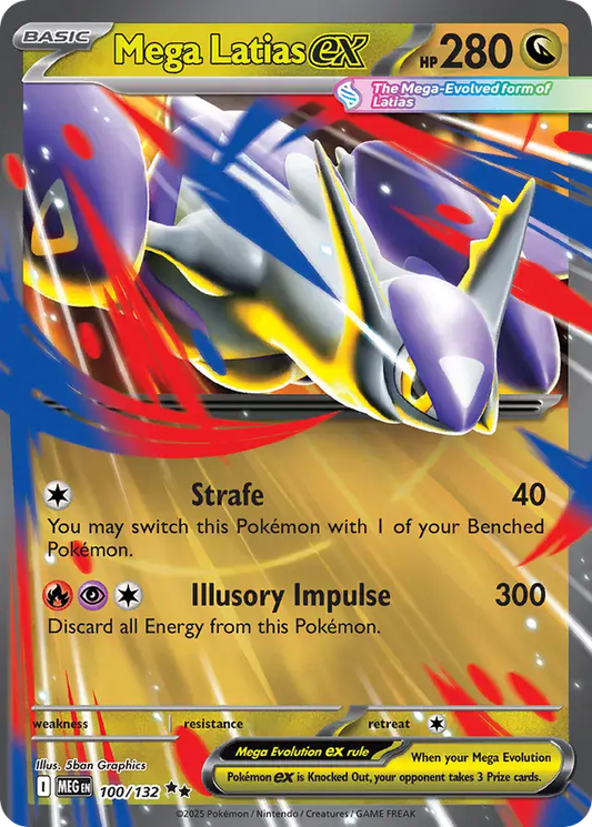 100/132 Mega Latias ex Mega Evolution Pokémon Card