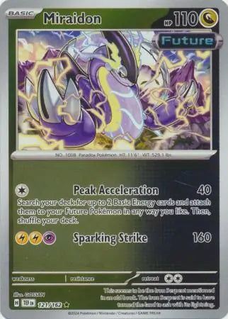 121/162 Miraidon Reverse Holo Temporal Forces Pokémon Card