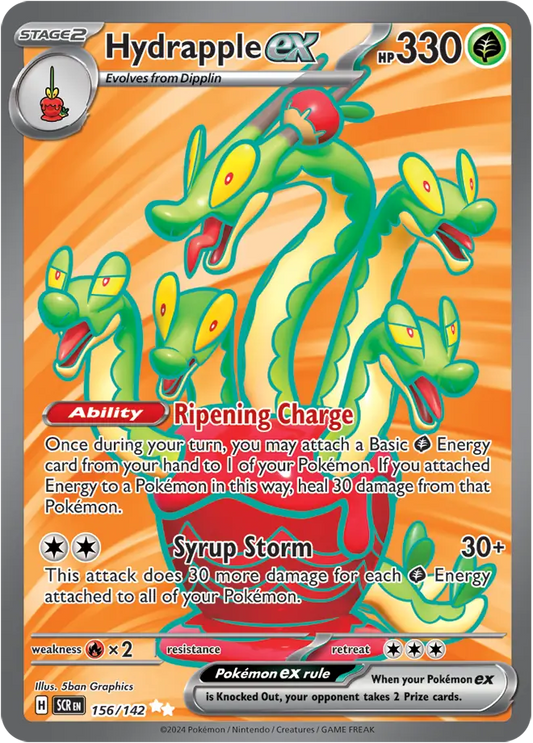 156/142 Hydrapple ex Stellar Crown Pokémon Card