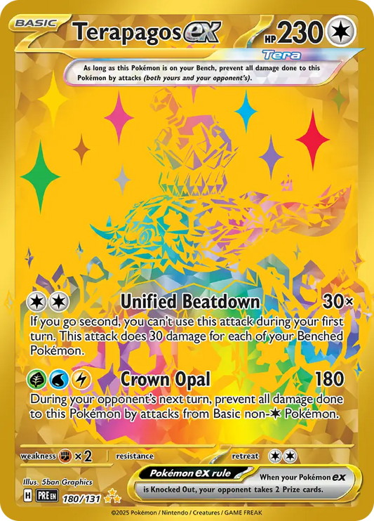 180/131 Terapagos ex Prismatic Evolutions Pokémon Card