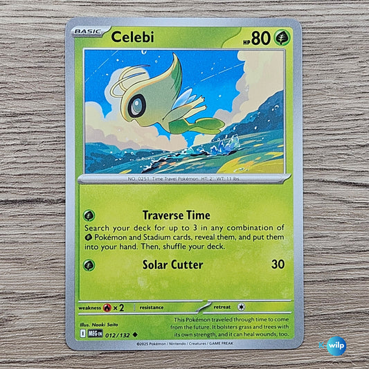 012/132 Celebi Mega Evolution Pokémon Card
