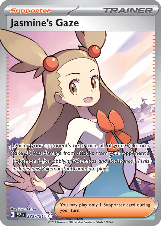 233/191 Jasmine's Gaze Surging Sparks Pokémon Card