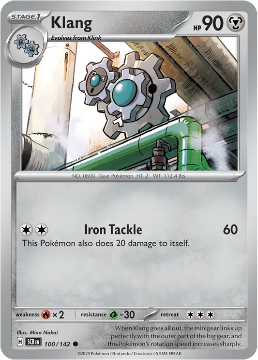 100/142 Klang Stellar Crown Pokémon Card