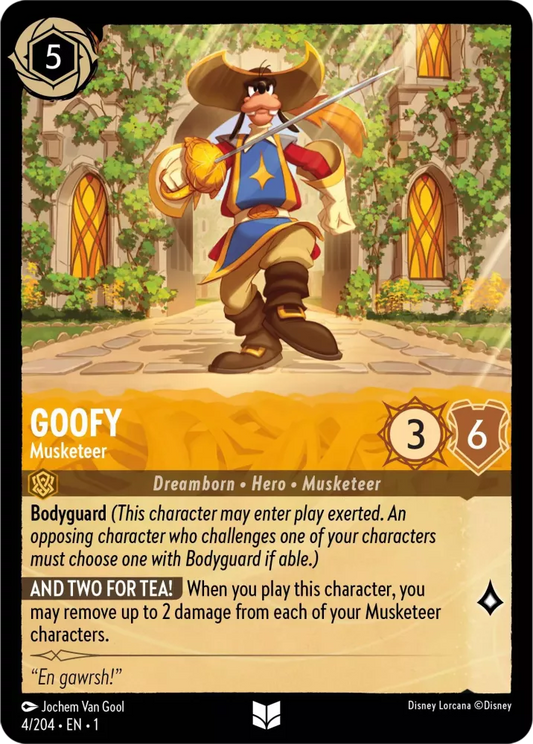 004/204 Goofy - Musketeer Lorcana Card