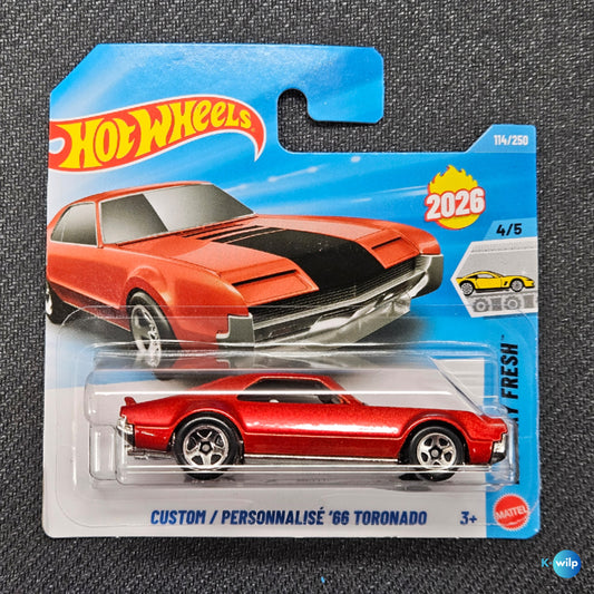 114/250 Custom/Personnalise '66 Toronado Factory Fresh 2026 Mainline Hot Wheels Short Card Mattel