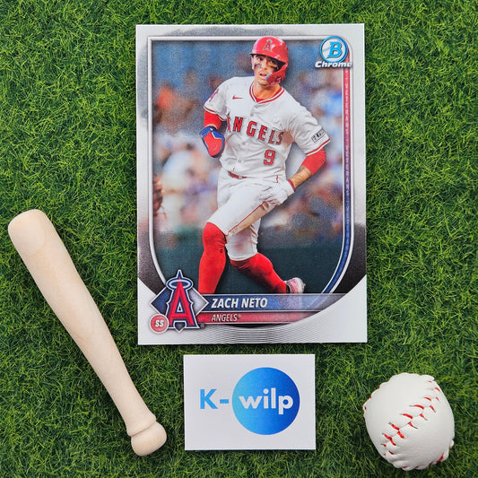 055 Zach Neto - Los Angeles Angels 2025 Bowman Chrome Topps Baseball Trading Card