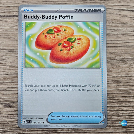 184/217 Buddy-Buddy Poffin Ascended Heroes Pokémon Trading Card