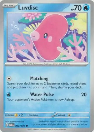 047/193 Luvdisc Paldea Evolved Pokémon Card