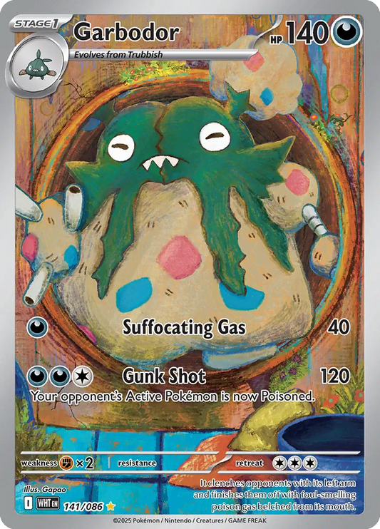 141/086 Garbodor White Flare Pokémon Card