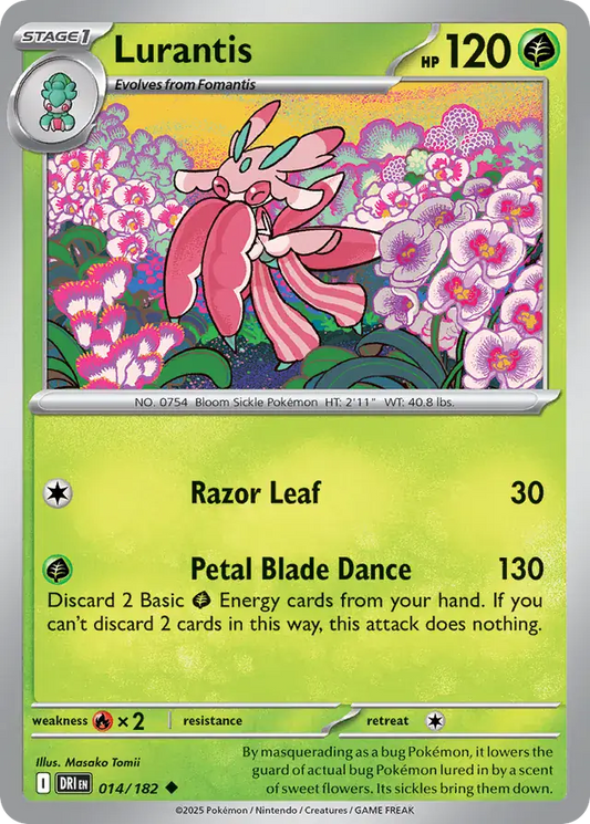 014/182 Lurantis Destined Rivals Pokémon Card