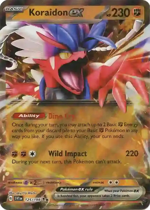 125/198 Koraidon ex Scarlet & Violet Base Set Pokémon Card