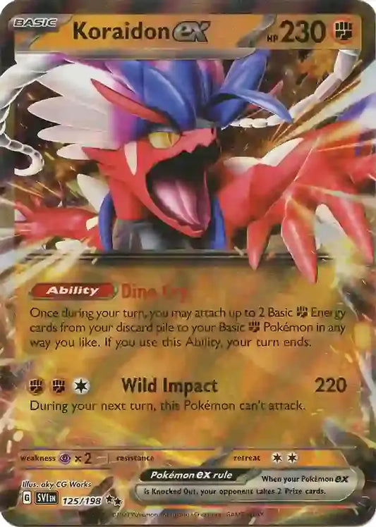 125/198 Koraidon ex Scarlet & Violet Base Set Pokémon Card