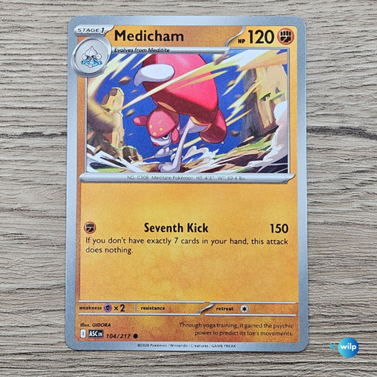104/217 Medicham Ascended Heroes Pokémon Trading Card