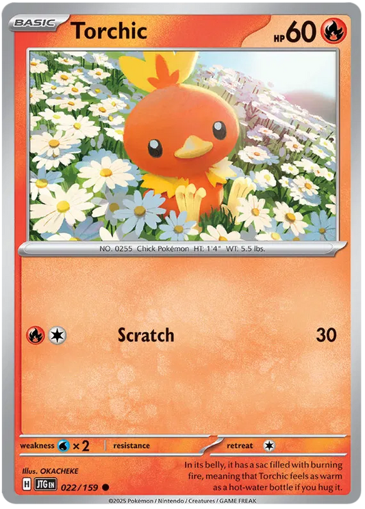 022/159 Torchic Journey Together Pokémon Card