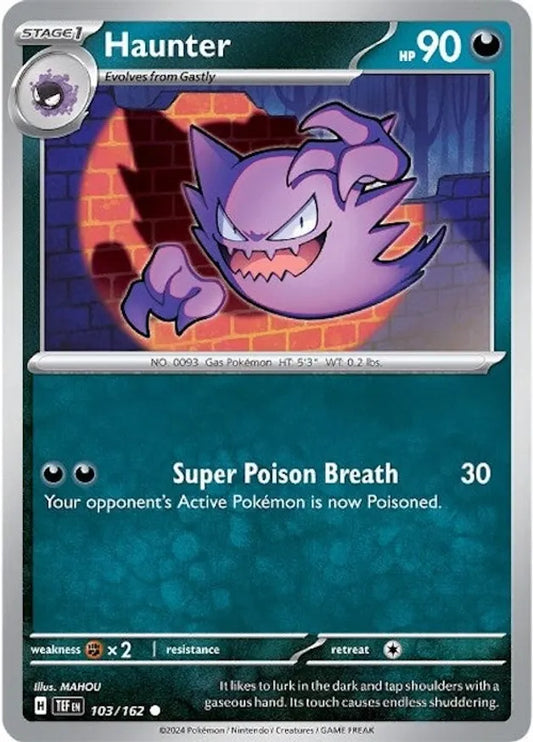103/162 Haunter Scarlet & Violet Temporal Forces Pokémon Card