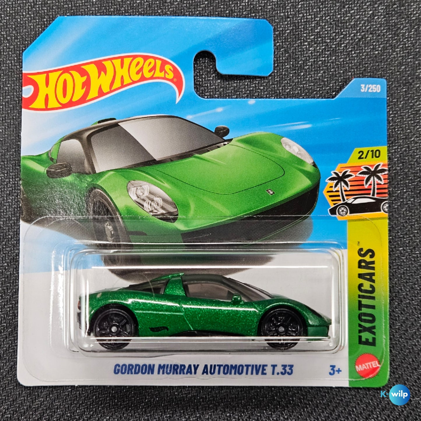 3/250 Gordon Murray Automotive T.33 Exoticars 2026 Mainline Hot Wheels Short Card Mattel