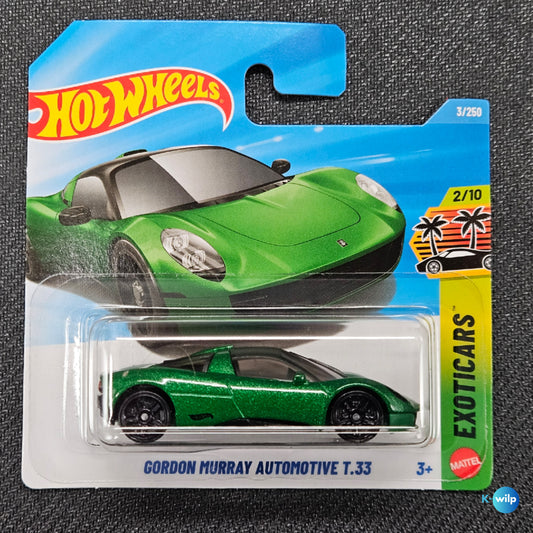 3/250 Gordon Murray Automotive T.33 Exoticars 2026 Mainline Hot Wheels Short Card Mattel