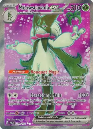 231/193 Meowscarada ex Paldea Evolved Pokémon Card