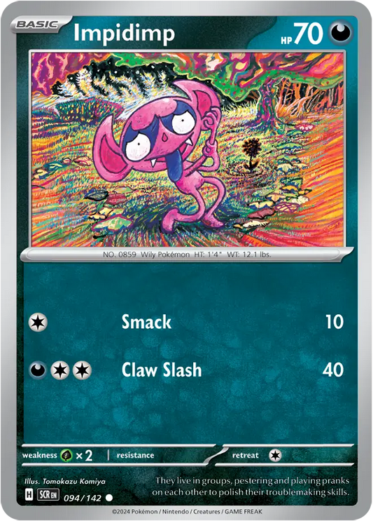 094/142 Impidimp Stellar Crown Pokémon Card