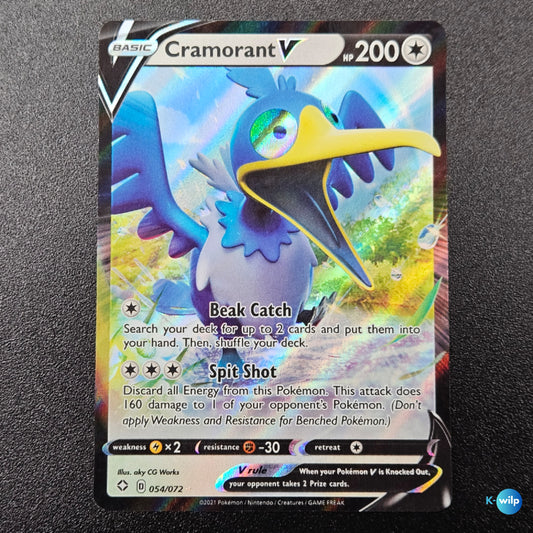 Cramorant V 054/072 Shining Fates English Pokémon Trading Card