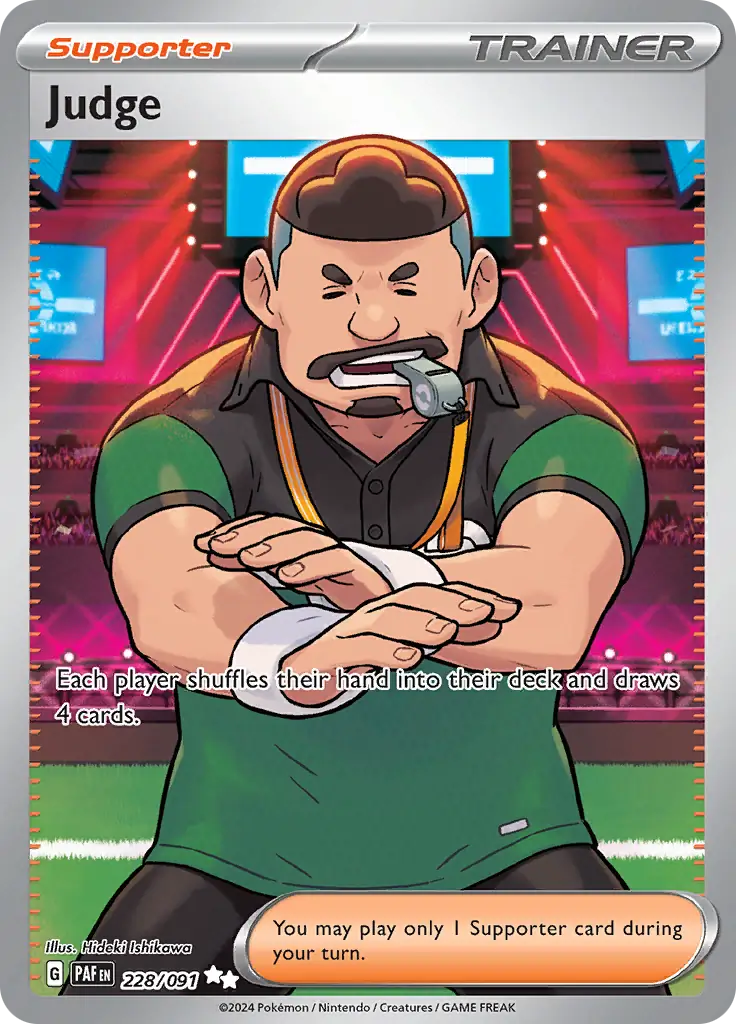 228/091 Judge Paldean Fates Pokémon Card