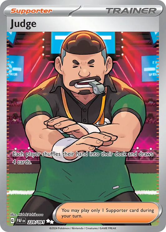 228/091 Judge Paldean Fates Pokémon Card