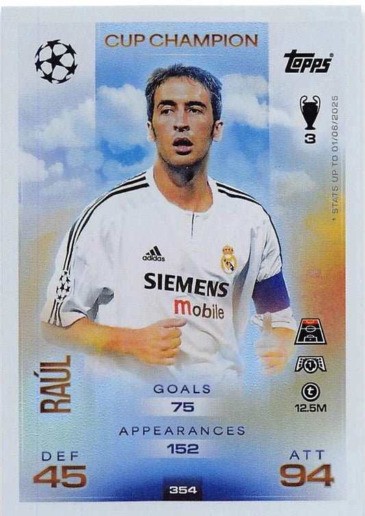 354 Raúl (Real Madrid CF) Cup Champion