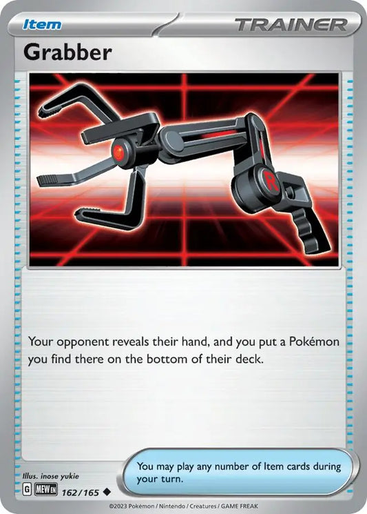 162/165 Grabber 151 Pokémon Card
