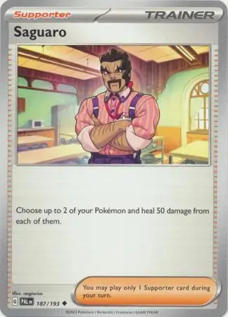 187/193 Saguaro Paldea Evolved Pokémon Card