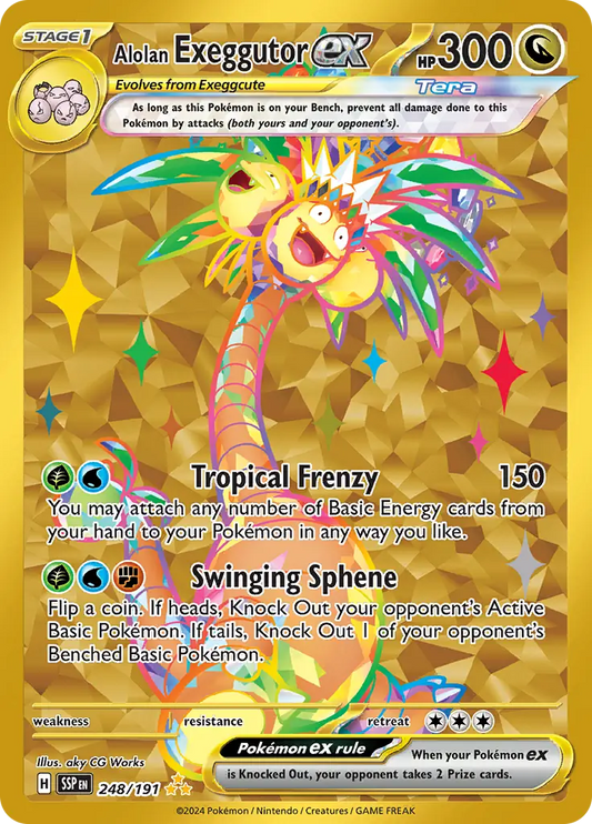 248/191 Alolan Exeggutor ex Surging Sparks Pokémon Card