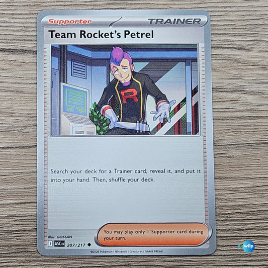 207/217 Team Rocket's Petrel Ascended Heroes Pokémon Trading Card