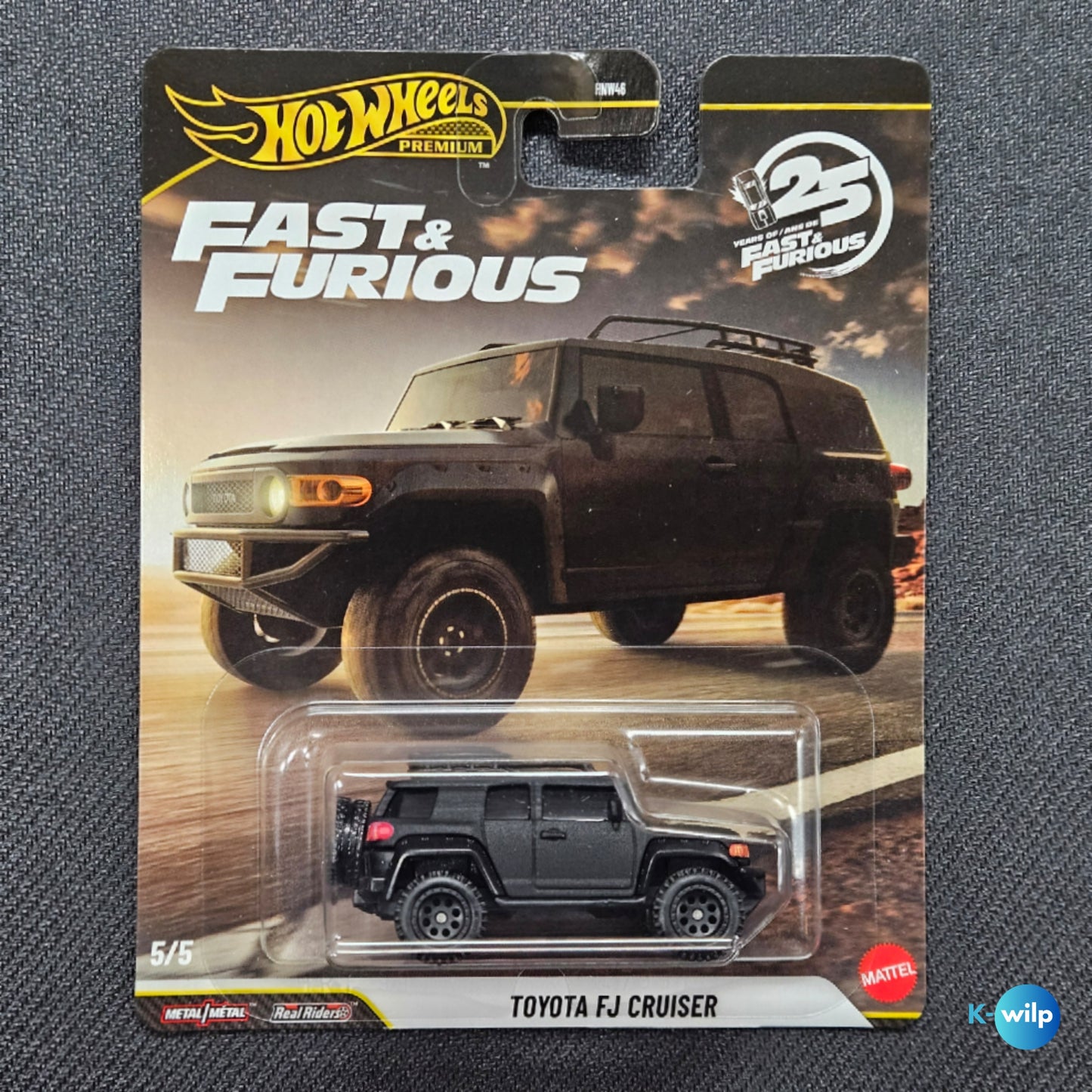 5/5 Toyota FJ Cruiser The Fast & The Furious Hot Wheels Premium 1:64 Scale Mattel