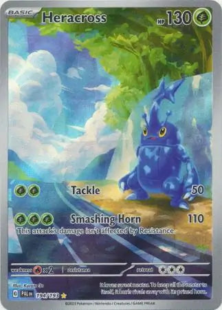 194/193 Heracross Paldea Evolved Pokémon Card