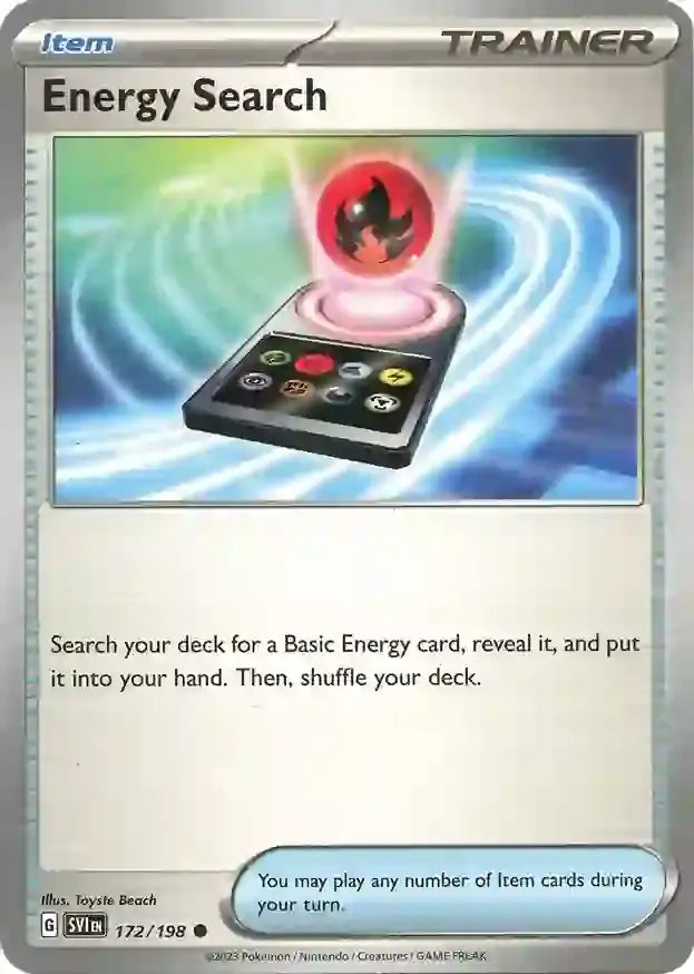 172/198 Energy Search Scarlet & Violet Base Set Pokémon Card