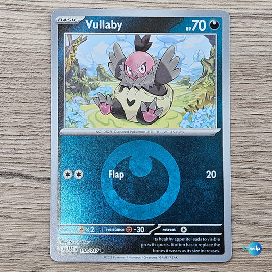 138/217 Vullaby Reverse Holo Ascended Heroes Pokémon Trading Card