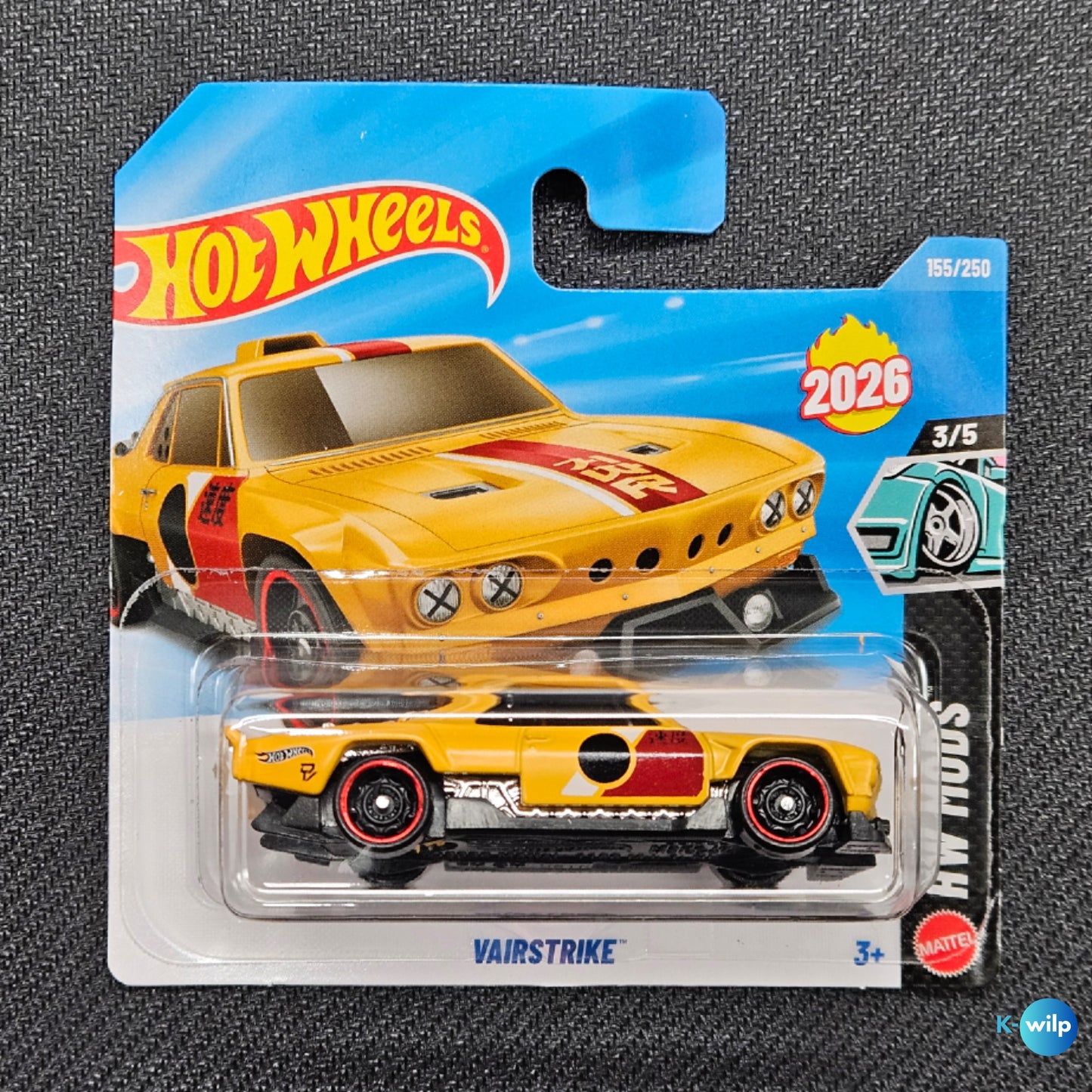 155/250 Vairstrike HW Mods 2026 Mainline Hot Wheels Short Card
