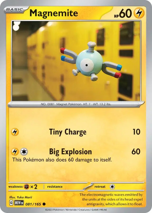 081/165 Magnemite 151 Pokémon Card