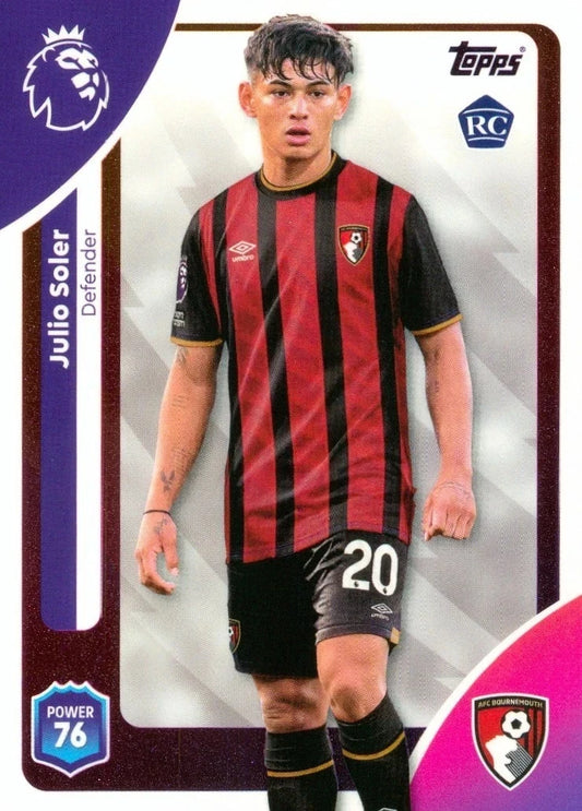 041 Julio Soler - AFC Bournemouth RC 2025/2026 Topps Premier League Card