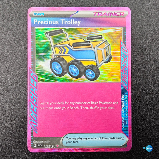 Precious Trolley 185/191 Surging Sparks Holo English Pokémon Trading Card