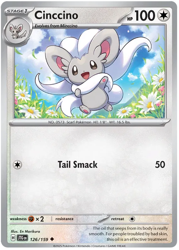 126/159 Cinccino Journey Together Pokémon Card