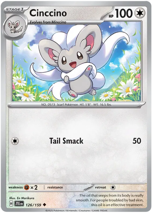 126/159 Cinccino Journey Together Pokémon Card