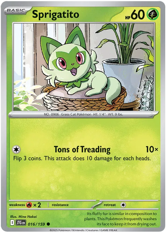 016/159 Sprigatito Journey Together Pokémon Card