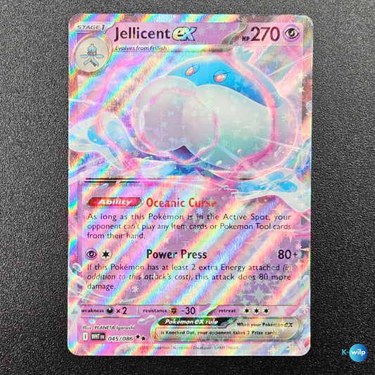 Jellicent ex 045/086 White Flare English Pokémon Trading Card