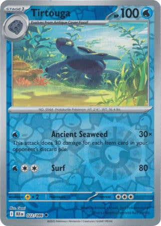 022/086 Tirtouga Reverse Holo Black Bolt Pokémon Card