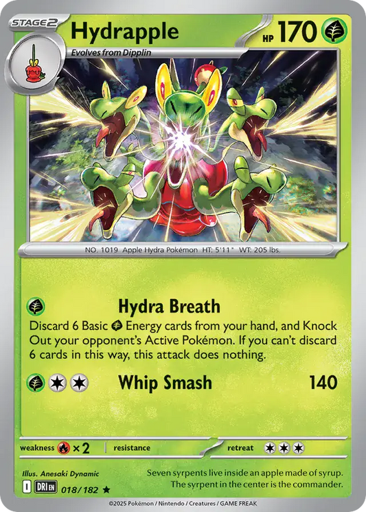 018/182 Hydrapple Destined Rivals Pokémon Card