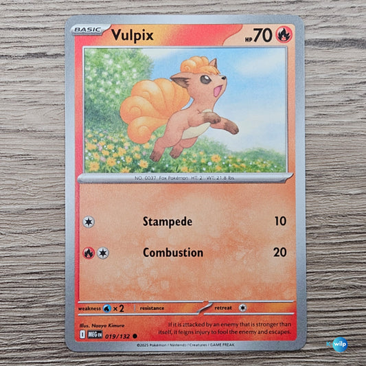 019/132 Vulpix Mega Evolution Pokémon Card