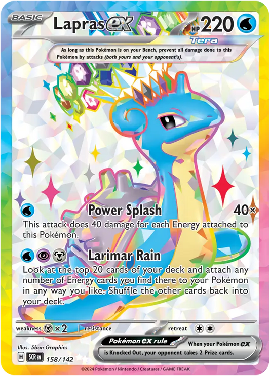 158/142 Lapras ex Stellar Crown Pokémon Card