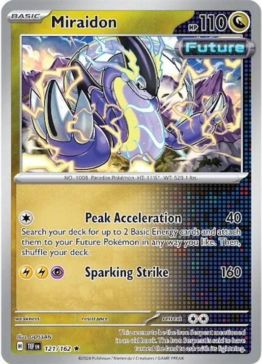121/162 Miraidon Scarlet & Violet Temporal Forces Pokémon Card